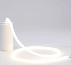 Lampe*Seletti Lampe à poser, Daily Glow Spray, , LED, 3000K, 1350lm, Ø9cm, H21cm - bombe de peinture, blanc