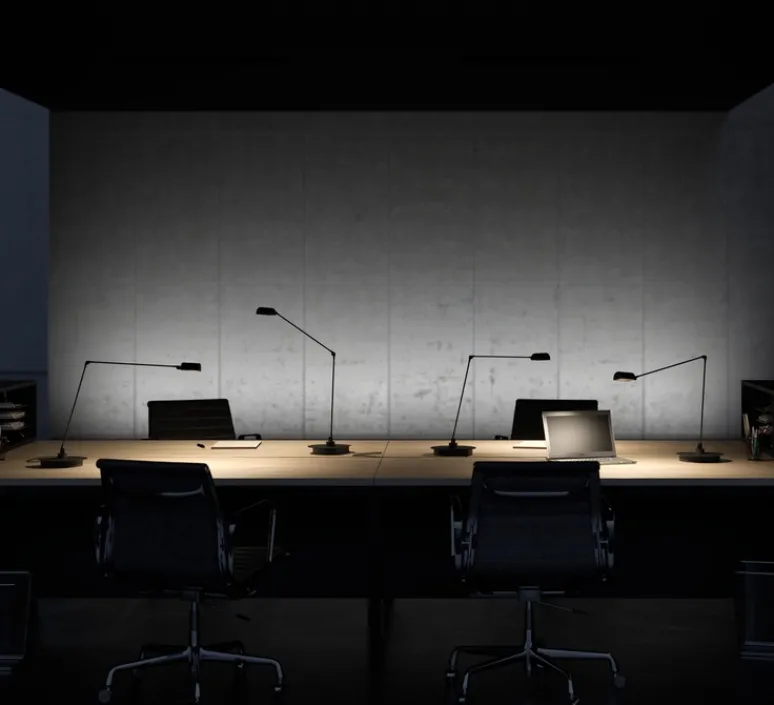 Lampe*Lumina Lampe à poser, Daphine Cloe Led, , LED, 2700K, 622 lm, L17cm, H88cm - Noir soft touch