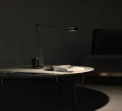 Lampe à poser, Daphine Led, Noir soft touch, LED, 2700K, 622 lm, L11cm, H75cm - Lumina