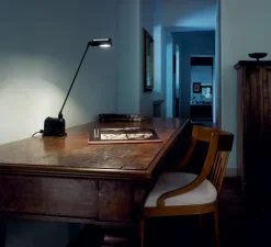 Lampe*Lumina Lampe à poser, Daphinette Led, , LED, 2700K, 410 lm, L9,5cm, H43cm - Noir soft touch