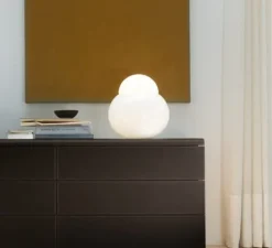 Lampe à poser, Daruma Grande, blanc, Ø40cm, H42cm - Fontana Arte