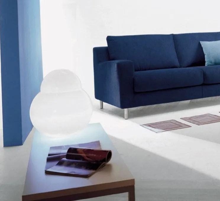 Lampe à poser, Daruma Grande, blanc, Ø40cm, H42cm - Fontana Arte