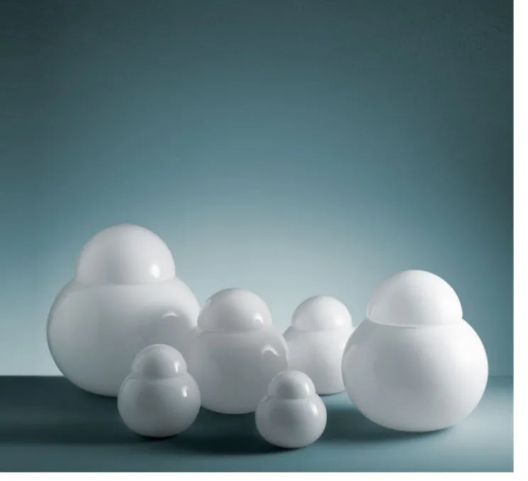 Lampe à poser, Daruma Grande, blanc, Ø40cm, H42cm - Fontana Arte