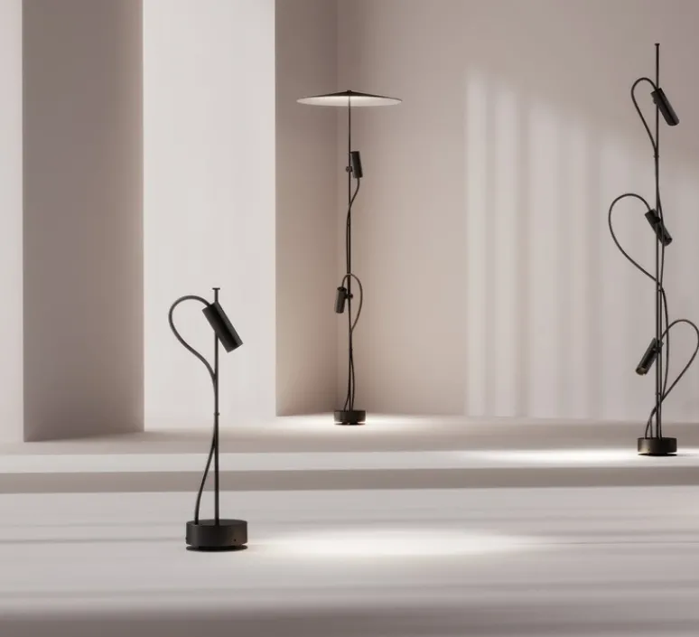 Lampe*Faro lampe à poser d'extérieur, Clap 512, , IP65, LED, 3000K, 524 lm, Ø12cm, H51,2cm - noir