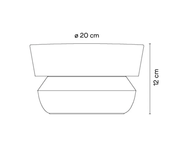 Lampe à poser, d'extérieur, Dots Outdoor, 4700, beige, IP65, LED, dim, 2700K, 1445 lm, Ø20cm, H9cm - Vibia