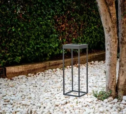 Lampe*Faro Lampe à poser d'extérieur, KASP, portable, , LED, 2700-3000K, 150lm, Ø18,4cm, H50cm - noir