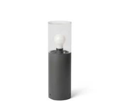 Lampe*Faro Lampe à poser, d'extérieur, Kila 400, , IP65, Ø12cm, H40cm - gris foncé