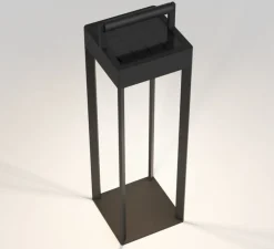 Lampe*Astro Lampe à poser, d'extérieur, Kuro 250, , IP44, LED, dim, 2700K, 145 lm, L14,5cm, H55cm - noir texturé