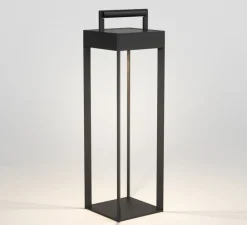 Lampe*Astro Lampe à poser, d'extérieur, Kuro 250, , IP44, LED, dim, 2700K, 145 lm, L14,5cm, H55cm - noir texturé