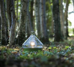 Lampe*Roger Pradier Lampe à poser, d'extérieur, La Hutte N°1, , IP65, Ø34,4cm, H56cm - vert fougère