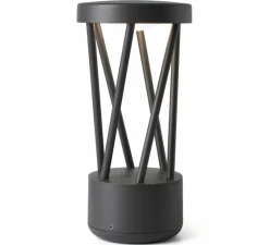 Lampe*Faro Lampe à poser, d'extérieur, TWIST, , IP65, LED, 3000K, 500lm, Ø14,5cm, H30cm - gris foncé