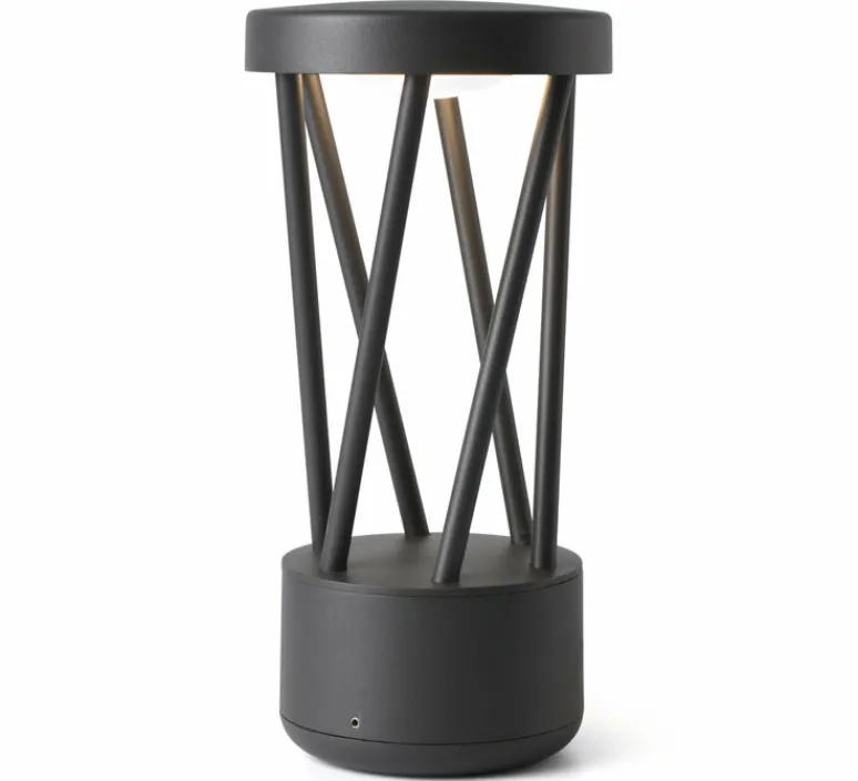 Lampe*Faro Lampe à poser, d'extérieur, TWIST, , IP65, LED, 3000K, 500lm, Ø14,5cm, H30cm - gris foncé