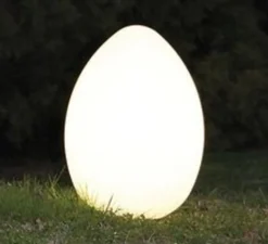 Lampe*Fontana Arte Lampe à poser d'extérieur, Uovo Grande, , IP65, Ø43cm, H62cm - blanc