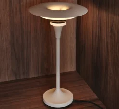 Lampe*Belid Lampe à poser, Diablo, , Ø30cm, H48,4cm - blanc et rose gold