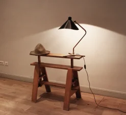 Lampe à poser, Dino, noir, L25cm, H57cm - Gong