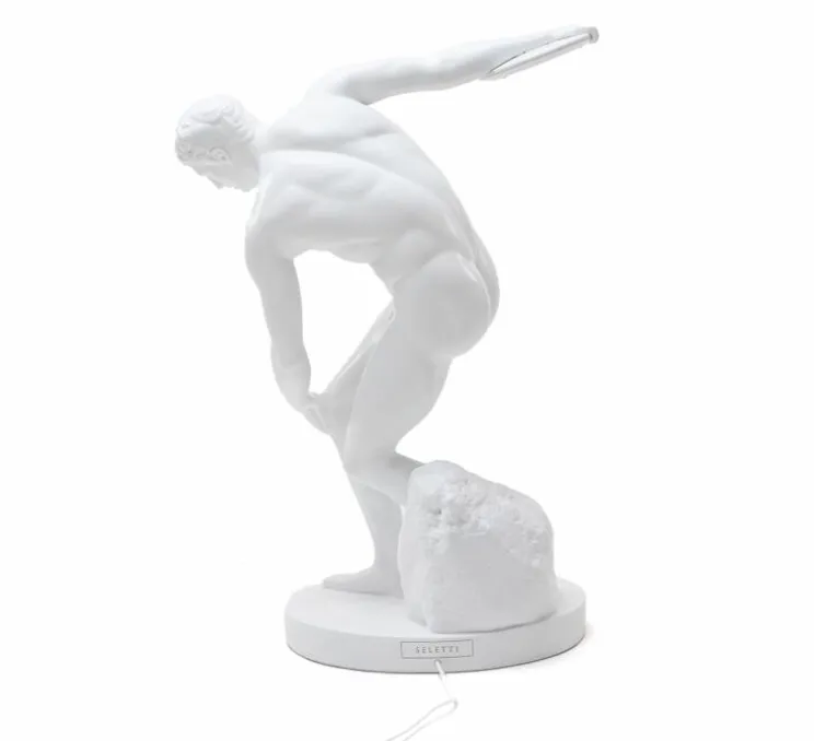 Lampe à poser, Discobolux lamp, blanc, L34cm, H51cm - Seletti