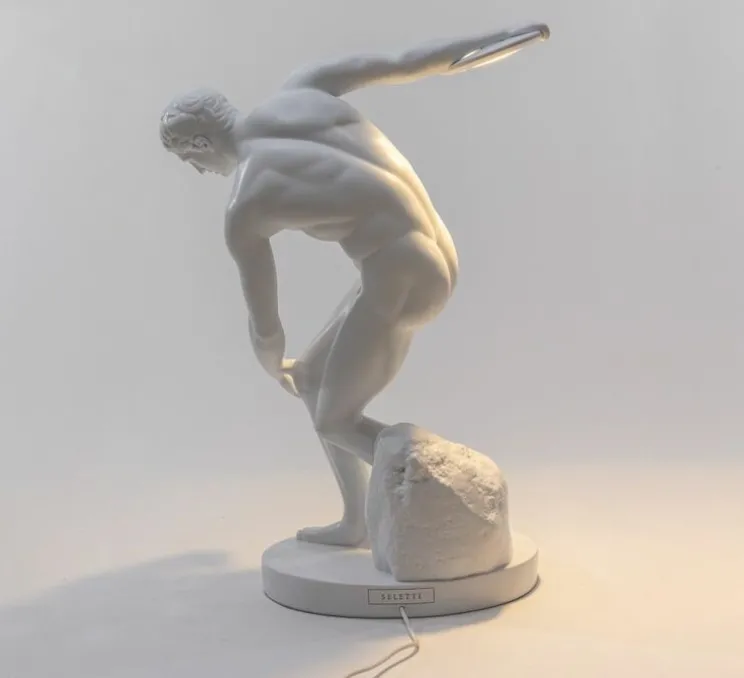 Lampe à poser, Discobolux lamp, blanc, L34cm, H51cm - Seletti