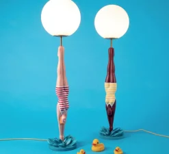Enfants|Lampe*Seletti Lampe à poser, Diver lamp, , Ø25cm, H95cm - jaune