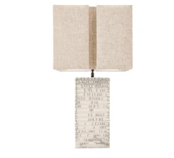 Lampe*Eichholtz Lampe à poser, Division, , L45cm, H35cm - céramique raku, blanc craquelé