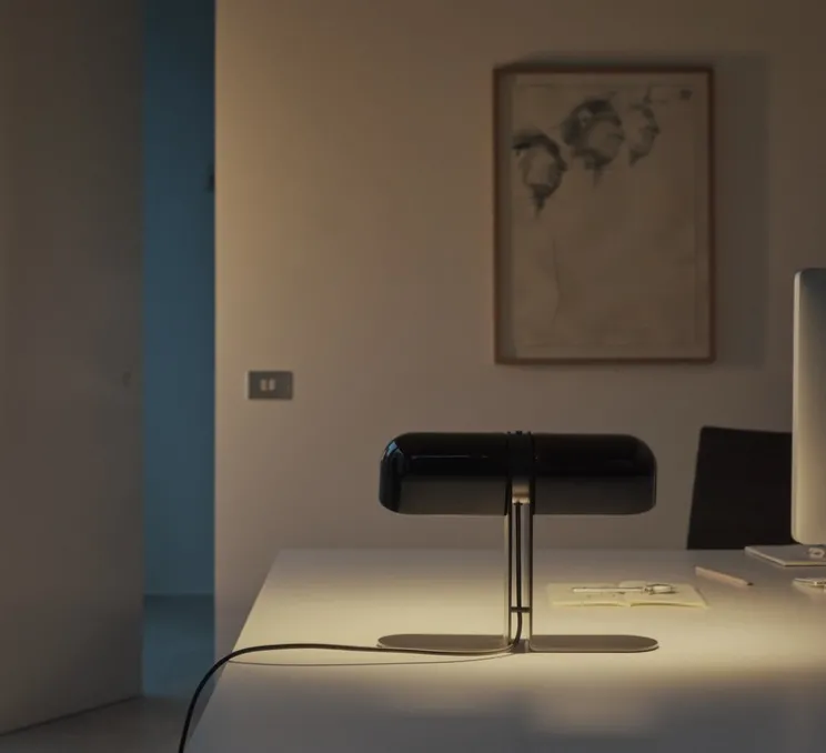 Lampe à poser, Duo, noir, L35,8cm, H27,5cm - Santa & Cole