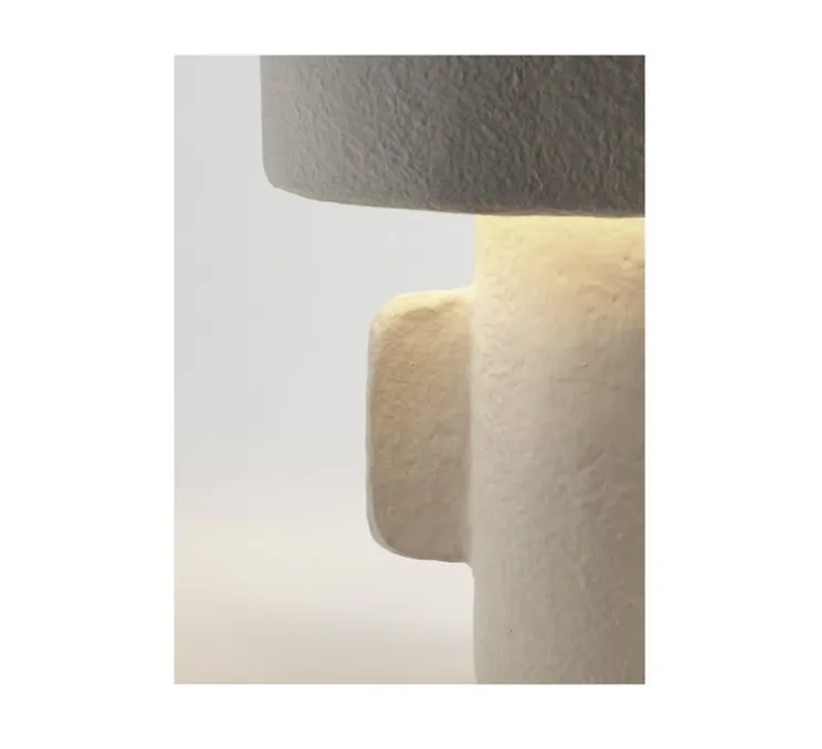 Lampe à poser, Earth, abat-jour ovale, blanc, L36cm, H54cm - Serax