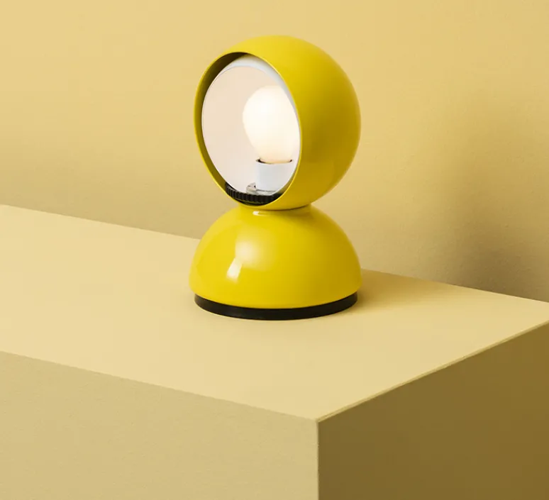 Enfants|Lampe*Artemide Lampe à poser, Eclisse, , Ø12cm, H18cm - jaune