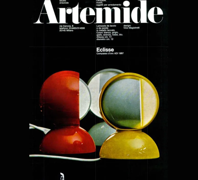 Enfants|Lampe*Artemide Lampe à poser, Eclisse, , Ø12cm, H18cm - jaune