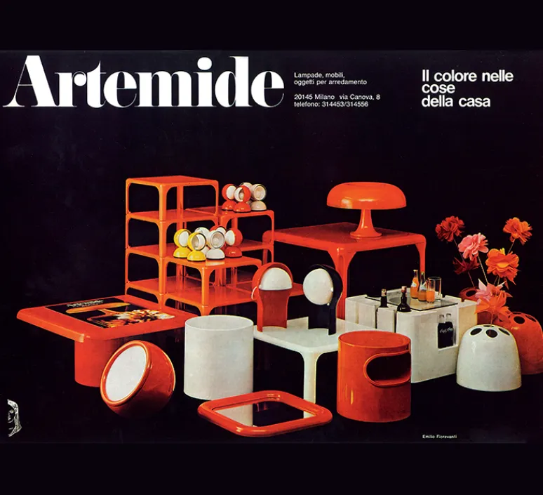 Enfants|Lampe*Artemide Lampe à poser, Eclisse, , Ø12cm, H18cm - jaune