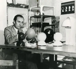 Enfants|Lampe*Artemide Lampe à poser, Eclisse, , Ø12cm, H18cm - jaune