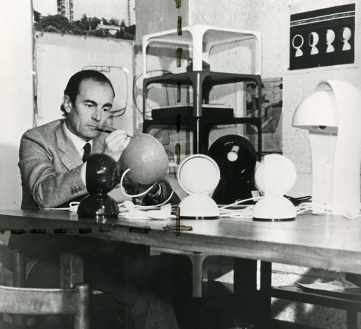 Enfants|Lampe*Artemide Lampe à poser, Eclisse, , Ø12cm, H18cm - miroir