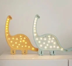 Enfants|Lampe*Little Lights Lampe à poser enfant, Diplodocus, , LED, 2700K, 180lm, L39cm, H36cm - bois