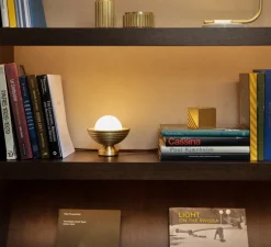 Lampe à poser, Eos, laiton brossé, Ø15,7cm, H14,3cm - Bert franck