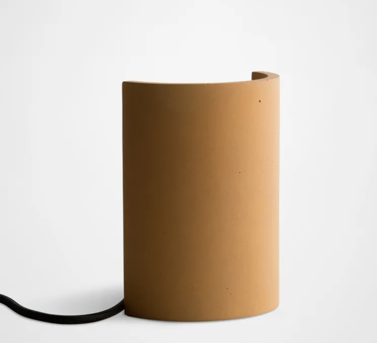 Lampe à poser, Esse, Ambre jaune, L12cm, H16cm - Plato Design