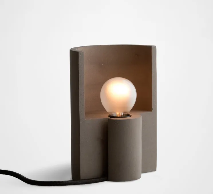 Lampe à poser, Esse, Marron, L12cm, H16cm - Plato Design