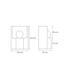 Lampe*Plato Design Lampe à poser, Esse, , L12cm, H16cm - Pêche