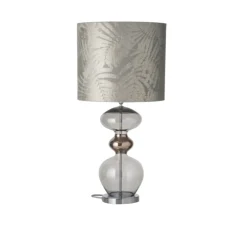 Lampe*Ebb and Flow Lampe à poser, Fern leaves wild, , Ø35cm, H82cm - argent