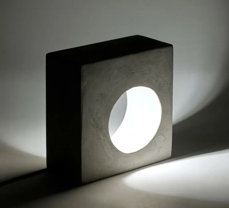 Lampe à poser, Flastaire, gris, L21,5cm, H21,5cm - Serax