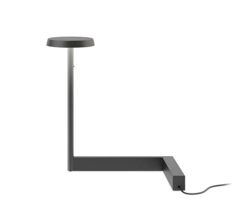 Lampe*Vibia Lampe à poser, Flat 5970, , LED, dim, 2700K, 1200 lm, L29cm, H30cm - noir