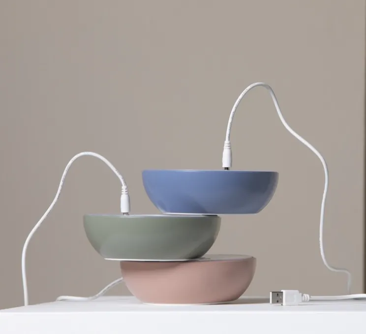 Lampe à poser, Float, poudre de mauve, blanc, IP55, LED, dim, 2700K, 200 lm, Ø13,5cm, H34,7cm - Axolight