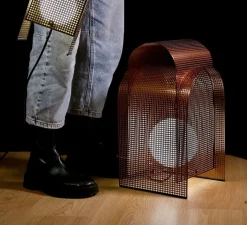 Lampe*Alma light Lampe à poser, Fold In, , L25cm, H45cm - corten