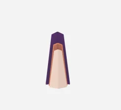 Enfants|Lampe*Matière Grise Lampe à poser, FRAGMENT, , L25,5cm, H57,6cm - Rose, Orange givré, Violet