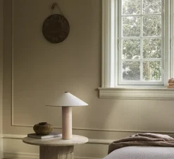 Lampe*Lyfa Lampe à poser, Futé 400, , LED, dim, 2700K, Ø40cm, H42,4cm - céramique naturelle