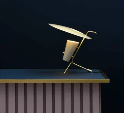 Lampe*Sammode Lampe à poser, G24 Guariche, , Ø39cm, H42cm - blanc cassé