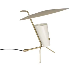 Lampe*Sammode Lampe à poser, G24 Guariche, , Ø39cm, H42cm - blanc cassé