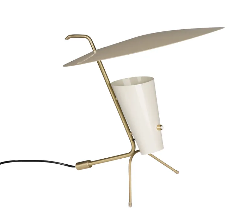 Lampe*Sammode Lampe à poser, G24 Guariche, , Ø39cm, H42cm - blanc cassé