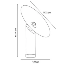 Lampe à poser, Gatsby, Sable, Ø32cm, H37cm - Market Set
