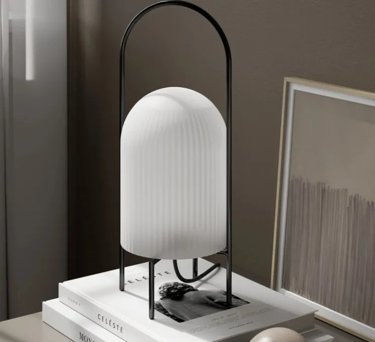 Lampe à poser, Ghost, blanc, Ø15cm, H38cm - WOUD