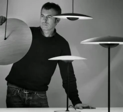 Lampe à poser, Ginger S, wengé, LED, H46,5cm - Marset