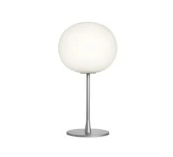 Lampe*Flos Lampe à poser, Glo-Ball Table 1, , Ø33cm, H60cm - blanc et argent