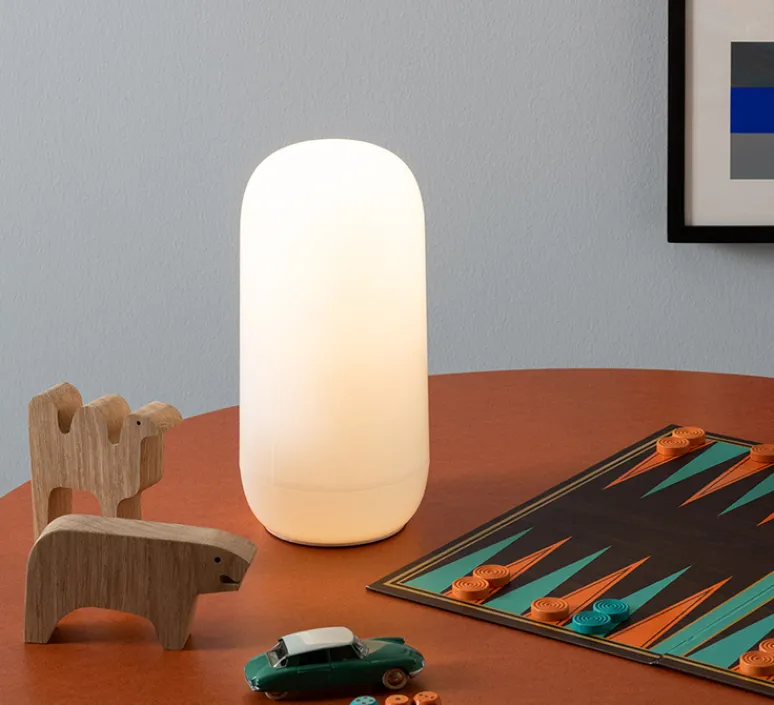 Lampe*Artemide Lampe à poser, Gople, , Ø13cm, H26,7cm - blanc